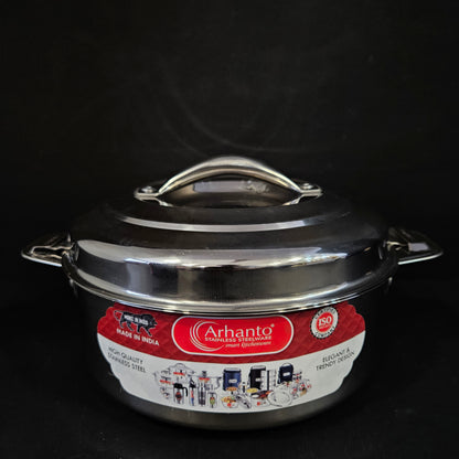 Arhanto Imperia hotpot with 1500ml Capable Stainless Steel with high quality that keeps food hot and fresh for long hours