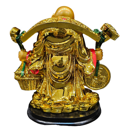 Laughing Buddha Polyresine Feng Shui|Show Piece|Gift Item |Vastu|Decorative Showpiece for Home Décor|Office Desk Table