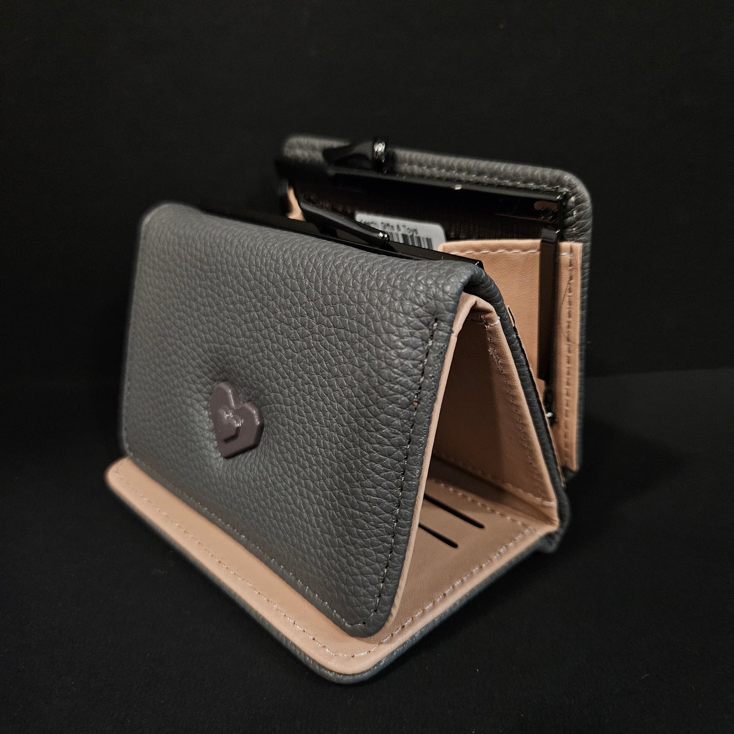 Cute heart puse for women's with multiple cash carry slots & cards holding slots easy to portable pocket wallet for women