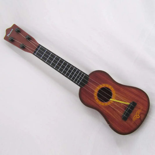 4 String Musical Guitar for Kids Instrument Acoustic Learning Educational Toy for Child with Ability Brown Color Best Gift for Boys & Girls