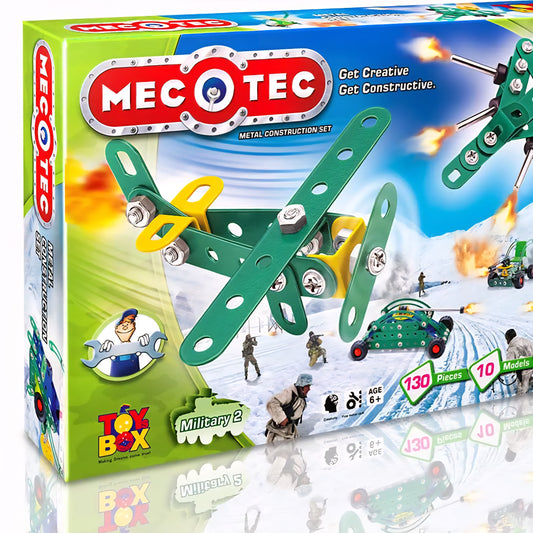 MEC - O - Tec Military 2 Metal Construction Toy, Building Blocks, Educational Toys for 6+ yrs Boys and Girls