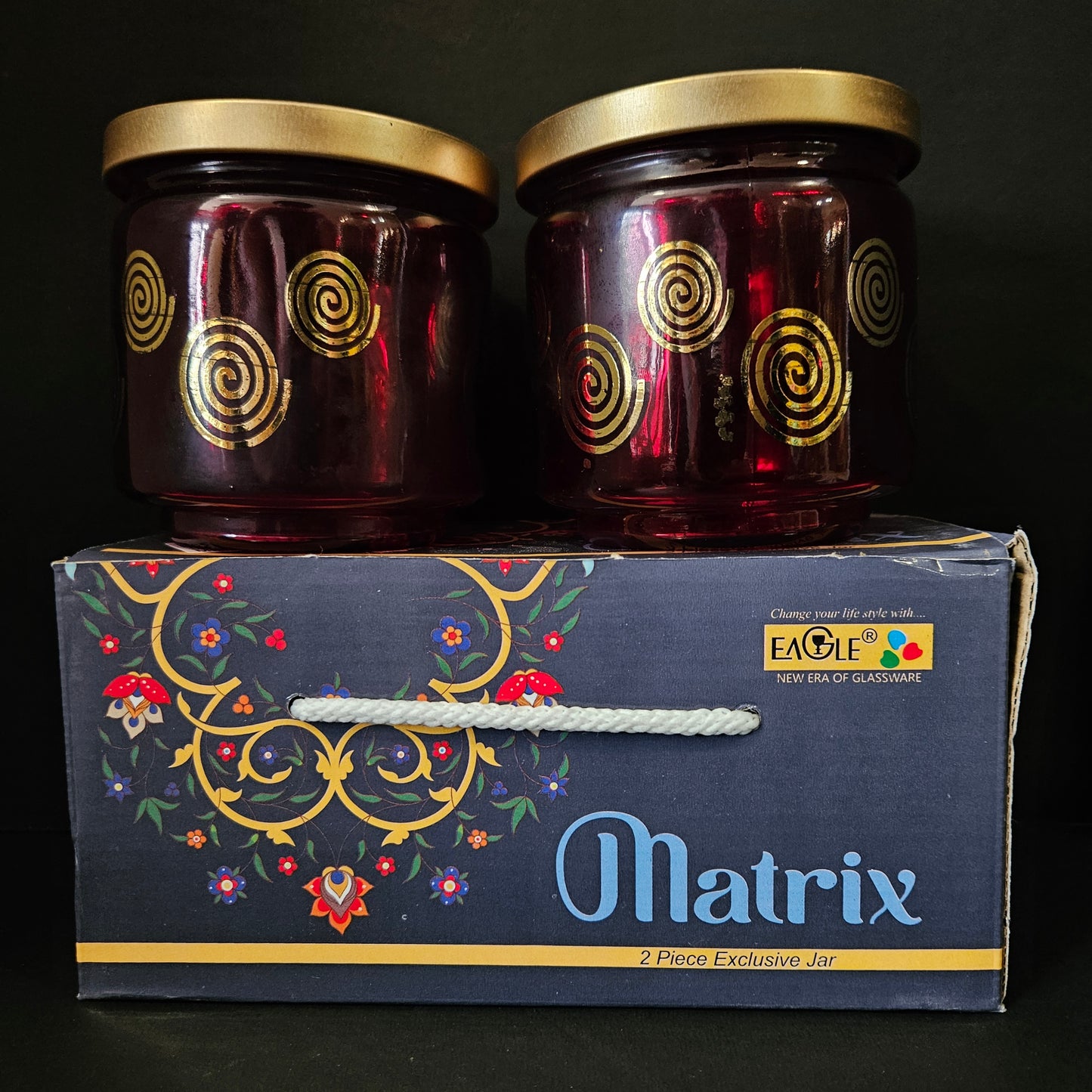 Eagle new Era of glassware matrix 2 piece set Exclusive jar for multi purpose usage