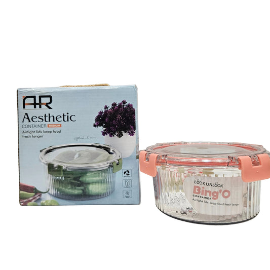 AR Aesthetic Airtight lid food grade clip locking storage container perfect for Return gifting