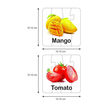 Game Phactory Educational Learn Jigsaw Puzzle Match The Fruit & Vegetable for Kids