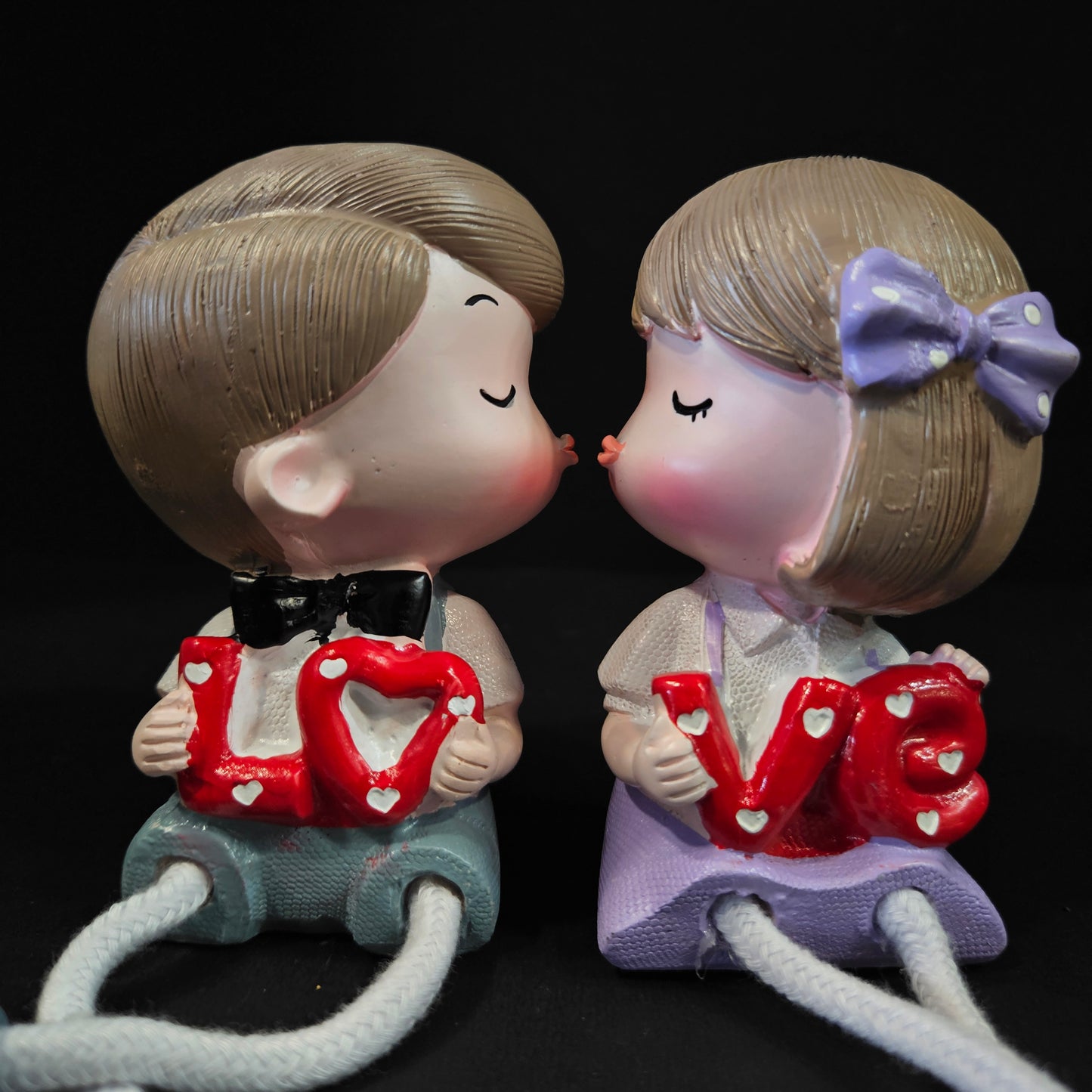Cartoon Resin Outseam 4pieces set Dolls Hanging Feet Doll Home Wall Decoration