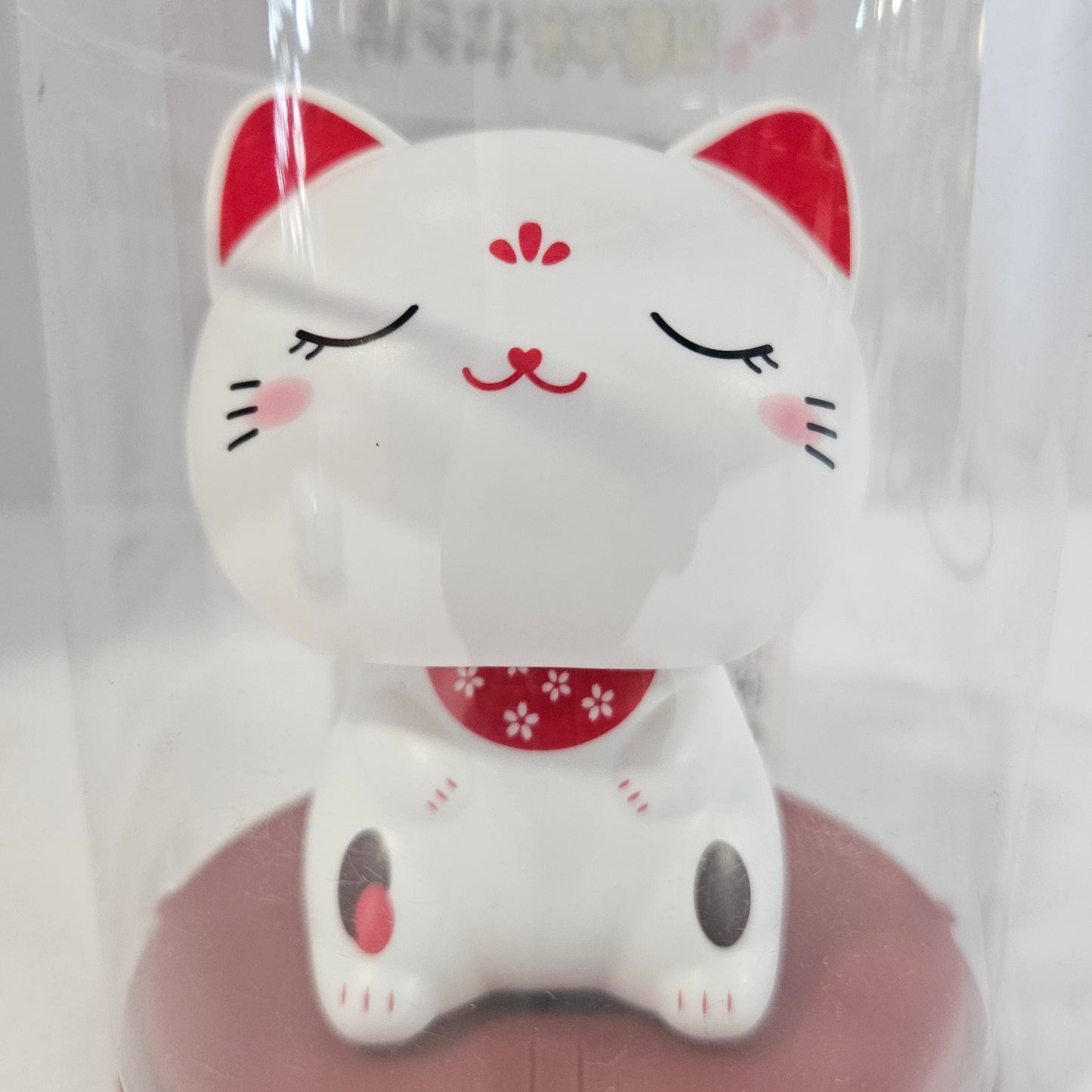 Japanese Lucky Cat | Lucky Cat Bobblehead,Cute Cat Ornament, Fortune Cat Statue, Wealth Cat Figurine for Business Openings Festival Decoration