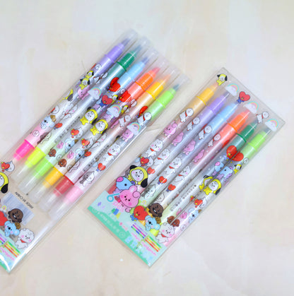 Fluorescent pen highlighter water colors set for kids