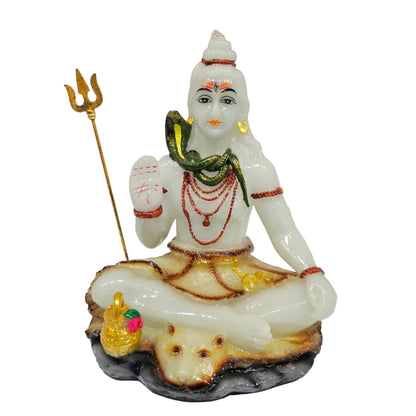 Lord Shiva Statue|Meditating Lord Shankar Idol| Decorative for Home, Pooja Room, Office Table Decoration and Gift