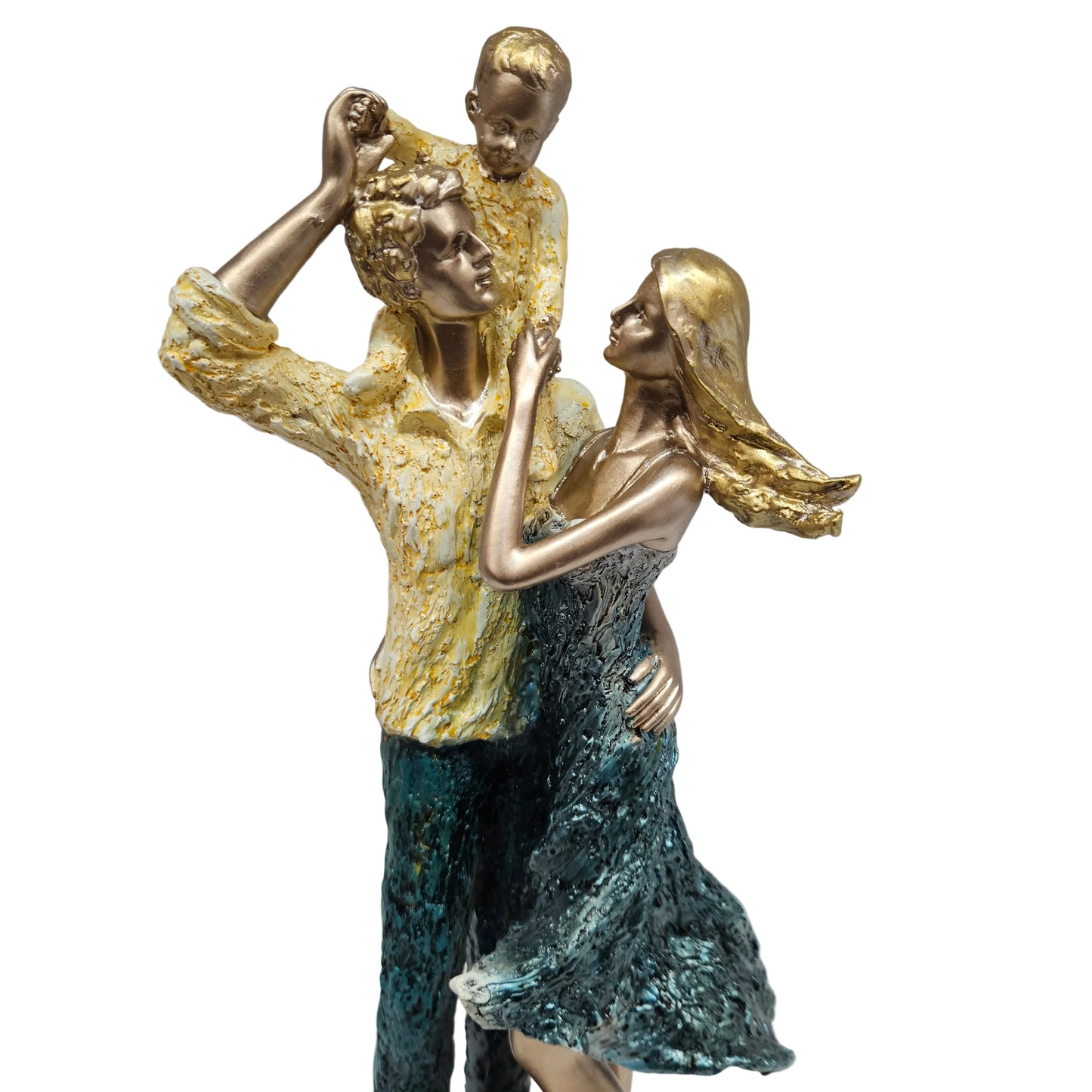 Ornaments Sculptures Decor Resin Three Happy Family Statues Figurines Arts Crafts Home Decoration Accessories Ornaments for Wedding