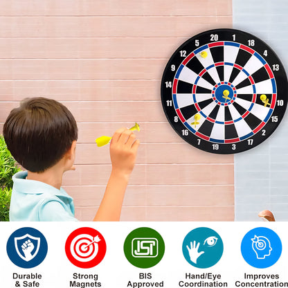 Magnetic Dart Board with Darts for Adult Indoor and Outdoor Game for Kids with 6 Darts