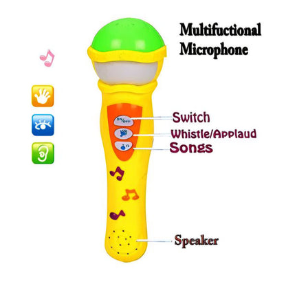 Musical Microphone Toy for Kids - Singing Mic with Lights & Sounds