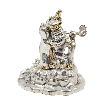 Silver 24K Gold Plated Radhakrishna Idol Decorative Showpiece