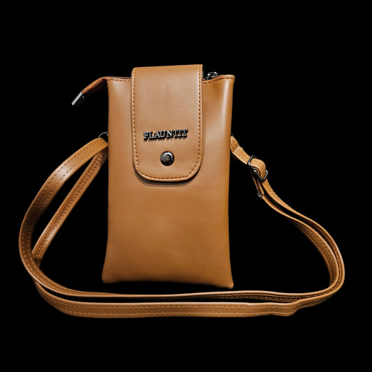 Synthetic Leather Caual Classy Simple Mobile Bag Design Side Crossbody Sling Bag Purse For Women