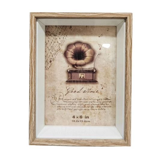 Wooden Picture Frame with Glass Front,for Desktop and Wall Hanging