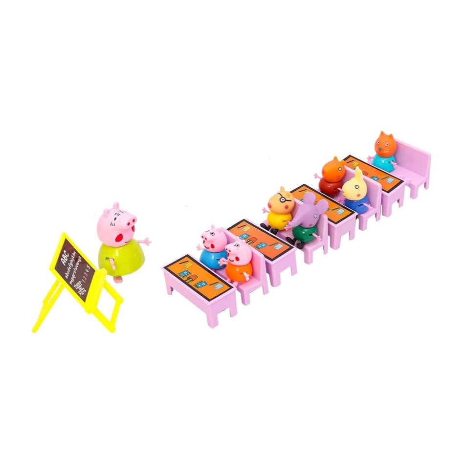 Peppa Pig Family Animal Figure Set of 8 Toy For Kids, Birthday Gift Toys for Kids