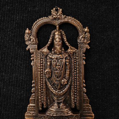 Handicrafted Copper Lord Balaji wall hanging for Home,Office & Pooja Room Decor