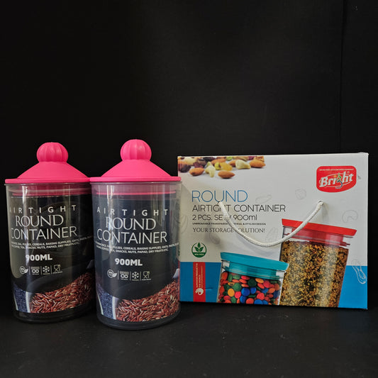 Bright Rajwadi Airtight Groceries Storage Container With 900ml Capable unbreakable Transparent Material & Stylish Design Storage container