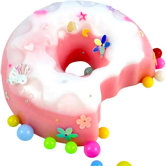 Cute Plushy Squishy Toy – Soft Slow Rising Stress Relief Squeeze Toy, Biten Donut Collectible for Kids