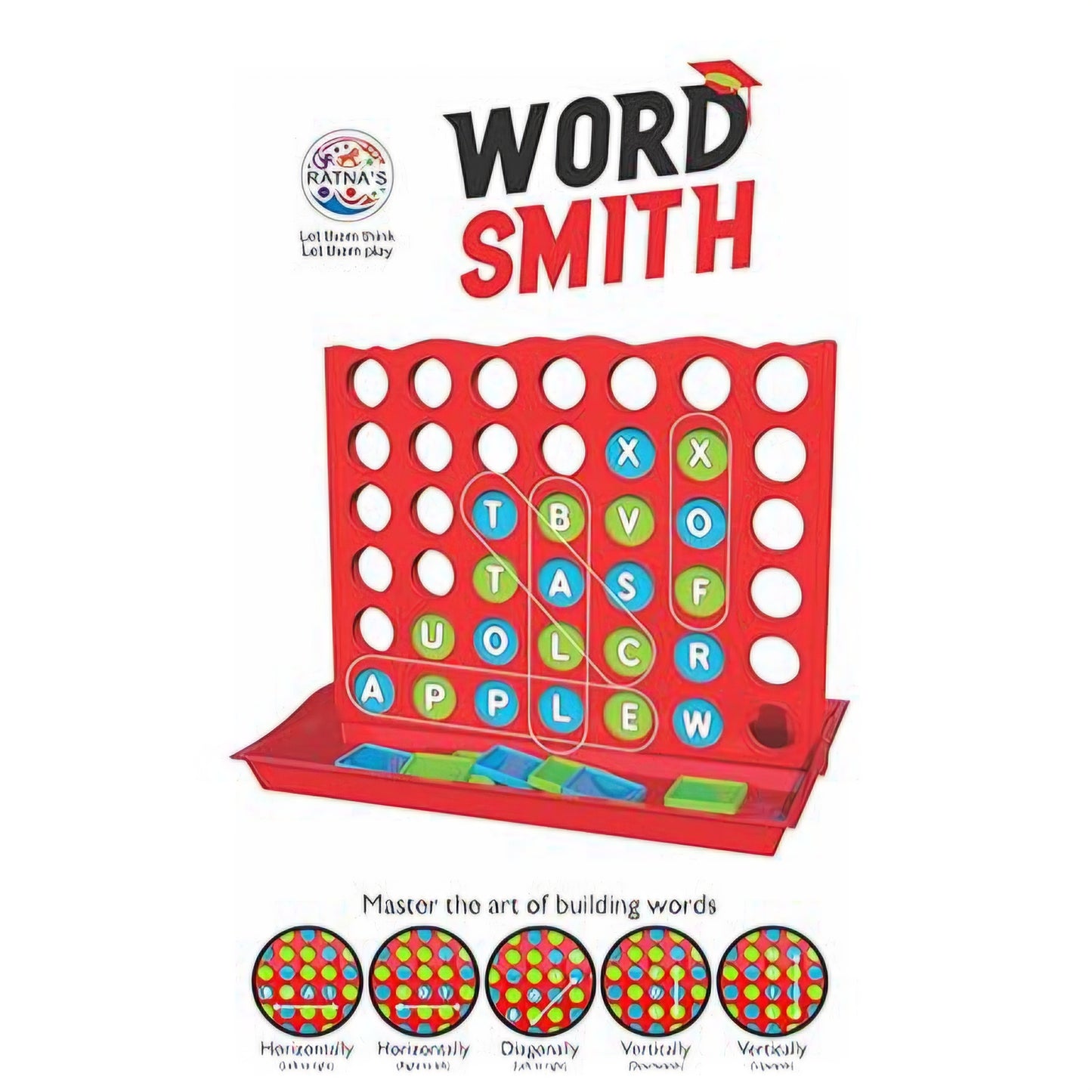 Ratna’s Word Smith Educational Crossword Word Building Board Game Learning Toys for Kids 5+ Years