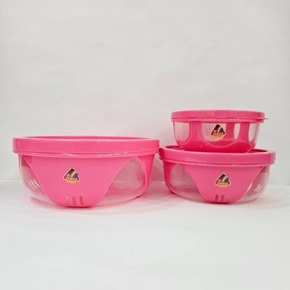 Kiwi fabulous 3 pieces set food Storage containers with air tight Lids
