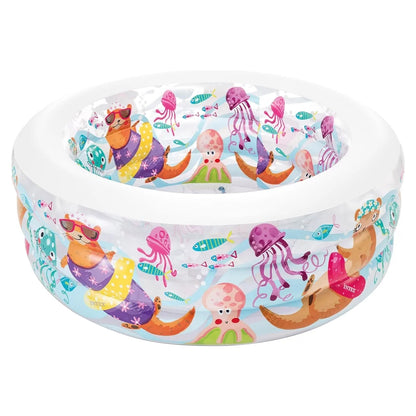 Intex wet set Aqua theme medium size Round Pool for Kids above 6years Bath Kiddie Pool for Summer Play Pool