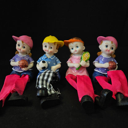 Set of 4 Kids Love couple Statue - Handicraft Decorative Home Interior & Table Decor Figurine / Marriage Wedding Anniversary Antique Gift item Decorative Showpiece