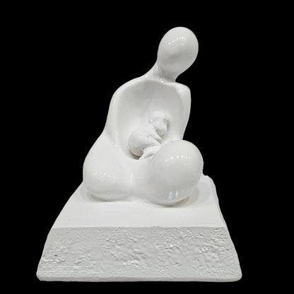 Mother Child Statue Showpiece for Home Decor Office Table Decoration - Baby Shower for Mom, to Be Mom Handcrafted Figurine Mother Baby Showpiece