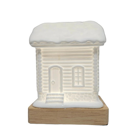 Artificial snow house with Touch sensor lamp & Rechargeable Showpiece Figurine