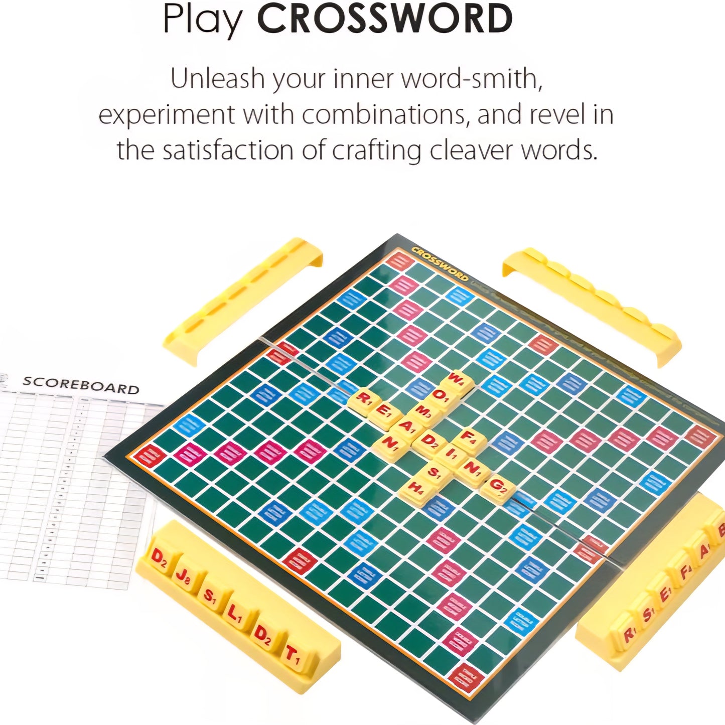 Brilliant 2 in 1 Crossword & Mental Maths Classic Board Games Board Game Accessories