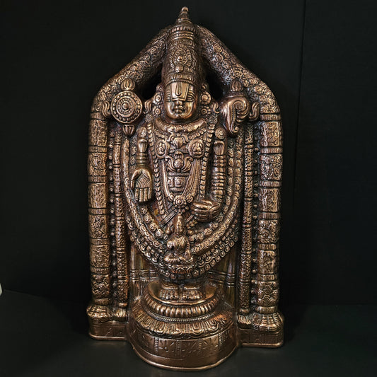 Tirupati Balaji Sri Venkateswara Srinivasa Swamy Copper Statue Idol for Pooja Room,Office,Gifting and Home Decorative Show Piece