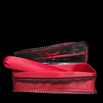 Bracelet & Bangles Organizer Dot Print Transparent Chudi Organizer|Storage Box for Watches|Necklace|