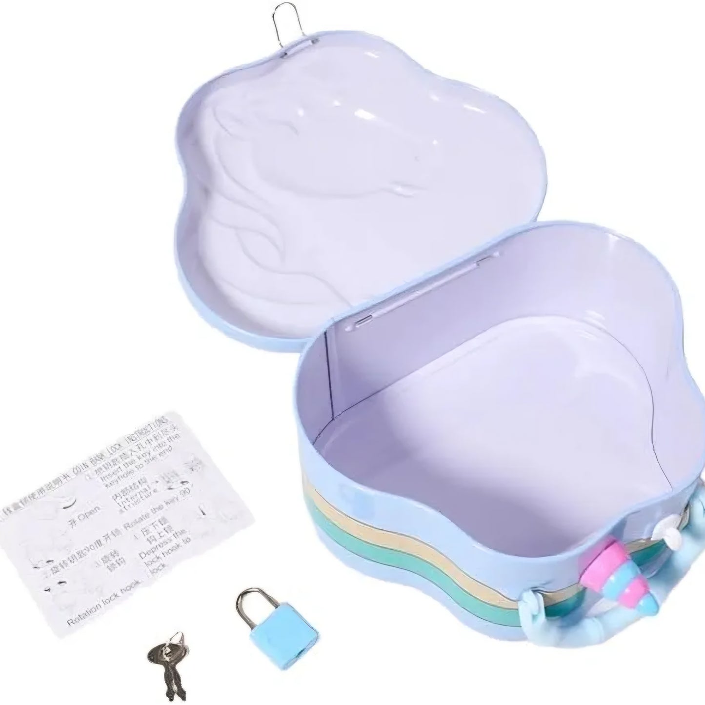 Unicorn Themed metal money bank with key locker