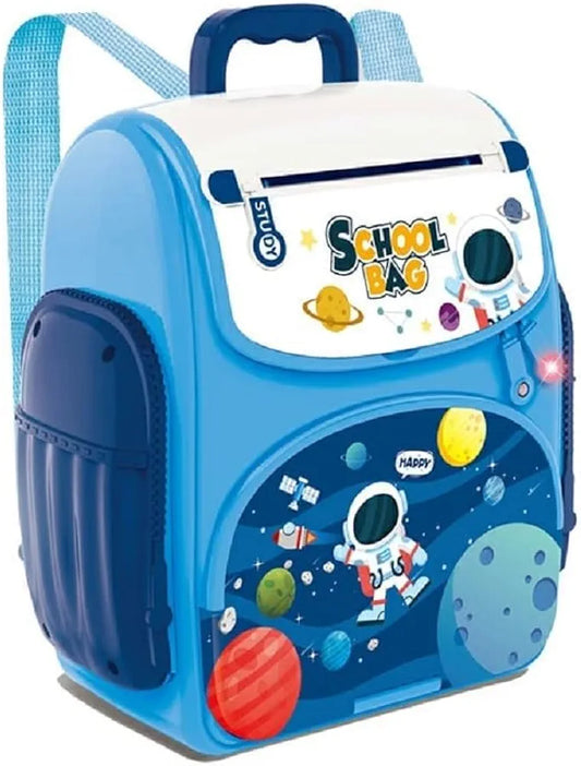 Money safe School Bag ATM Piggy Bank Money Saving Bank Musical Money Safe for Kids with Finger Print Sensor Backpack Coin Bank for Gifts Money Cash Coin