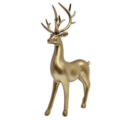 Reindeer Statue Ornaments Modern Deer Statue for Desktop Bookshelf Farmhouse Gold|Home & Garden | Home Decor| Figurines Reindeer Figurines
