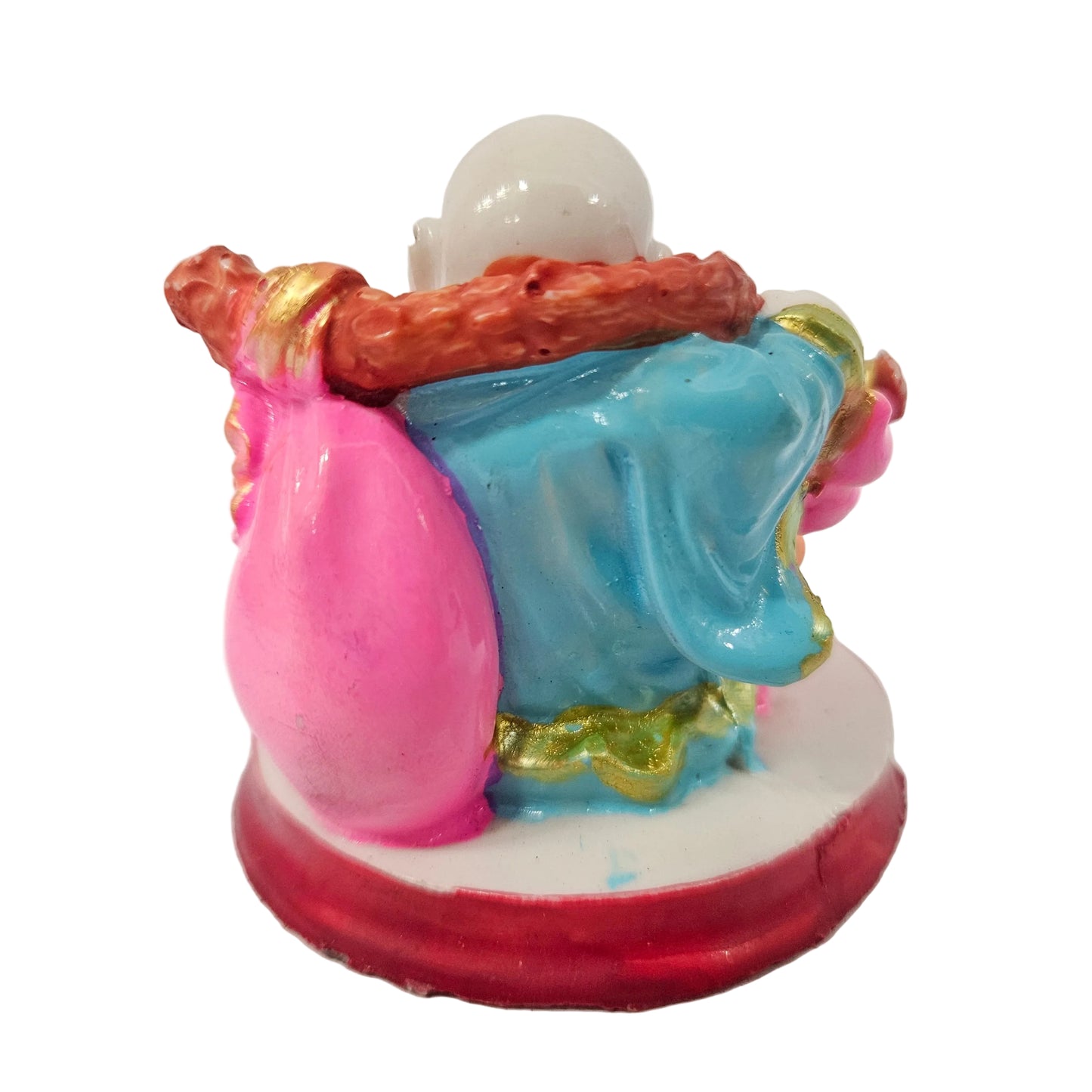 Laughing Buddha Marble dust Statue Decorative desktop Showpiece for car Dashboard