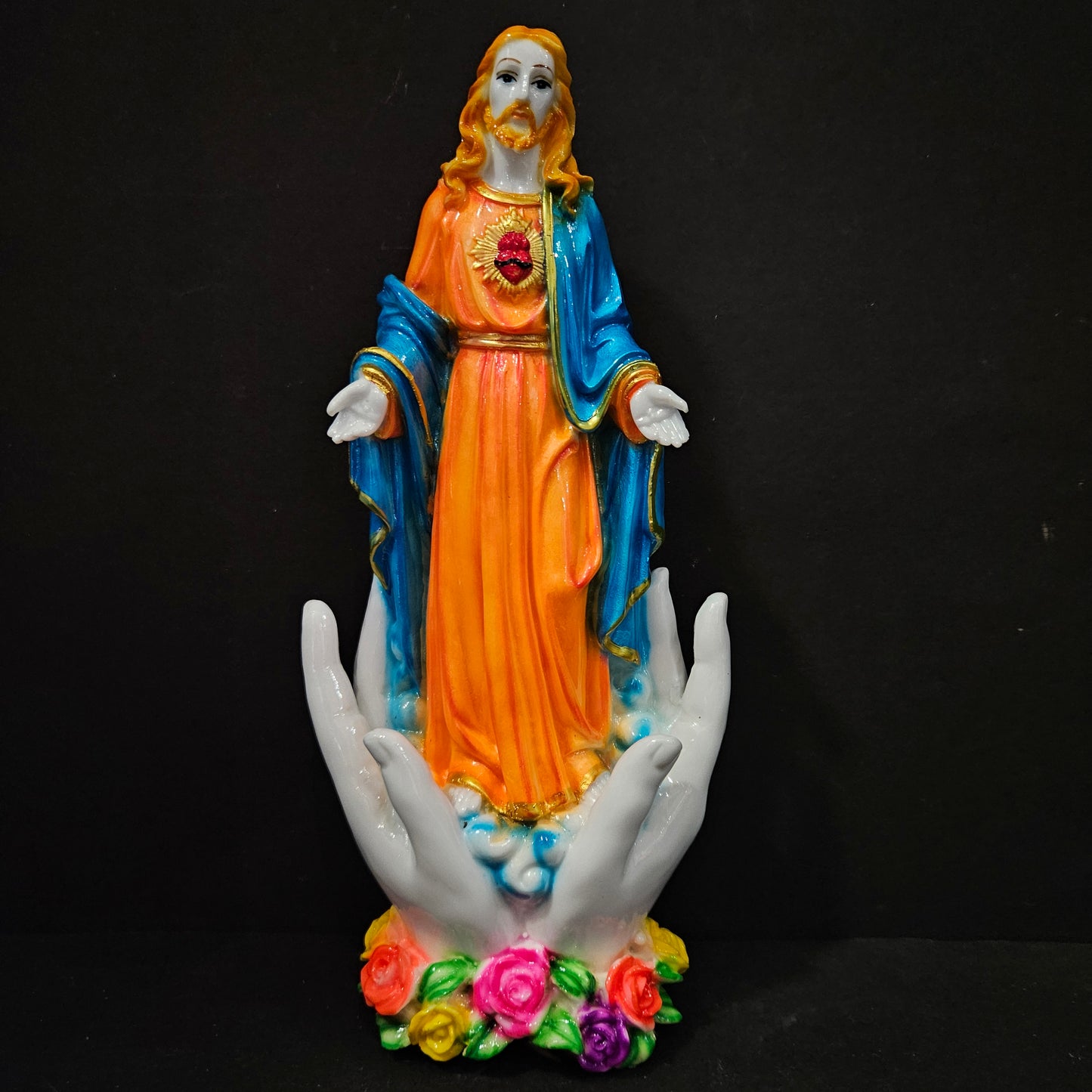 Jesus Sculpture in hands Statue showpiece Figurine