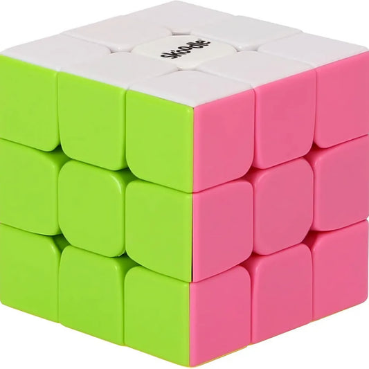 Cube with Transparent Case| Fast & Smooth Speedcube Puzzle | Stress Buster & Brain Teaser for Kids & Adult | Anti-Pop & Durable