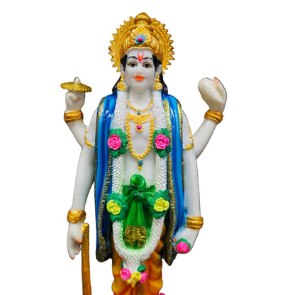 Lord Vishnu murti Polyresin Idol for Home Puja | Vishnu Bhagwan murti