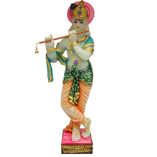 Lord Krishna Idol Big Size for Home and Office Decor Krishna Statue Krishna Murti Krishna Idol for Pooja Krishna Idol for Gifting Purpose Diwali Gifts