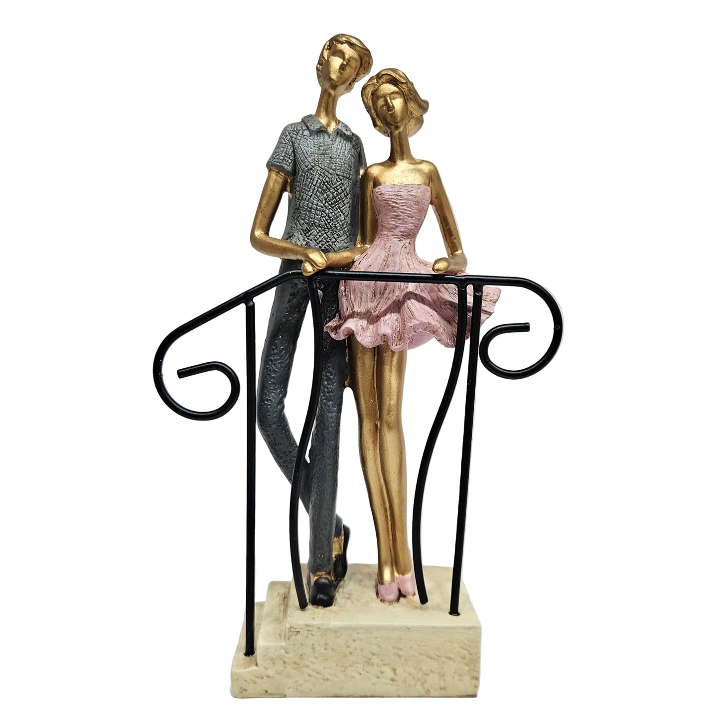 Romantic miniature couple statue showpiece Figurine for home Decor