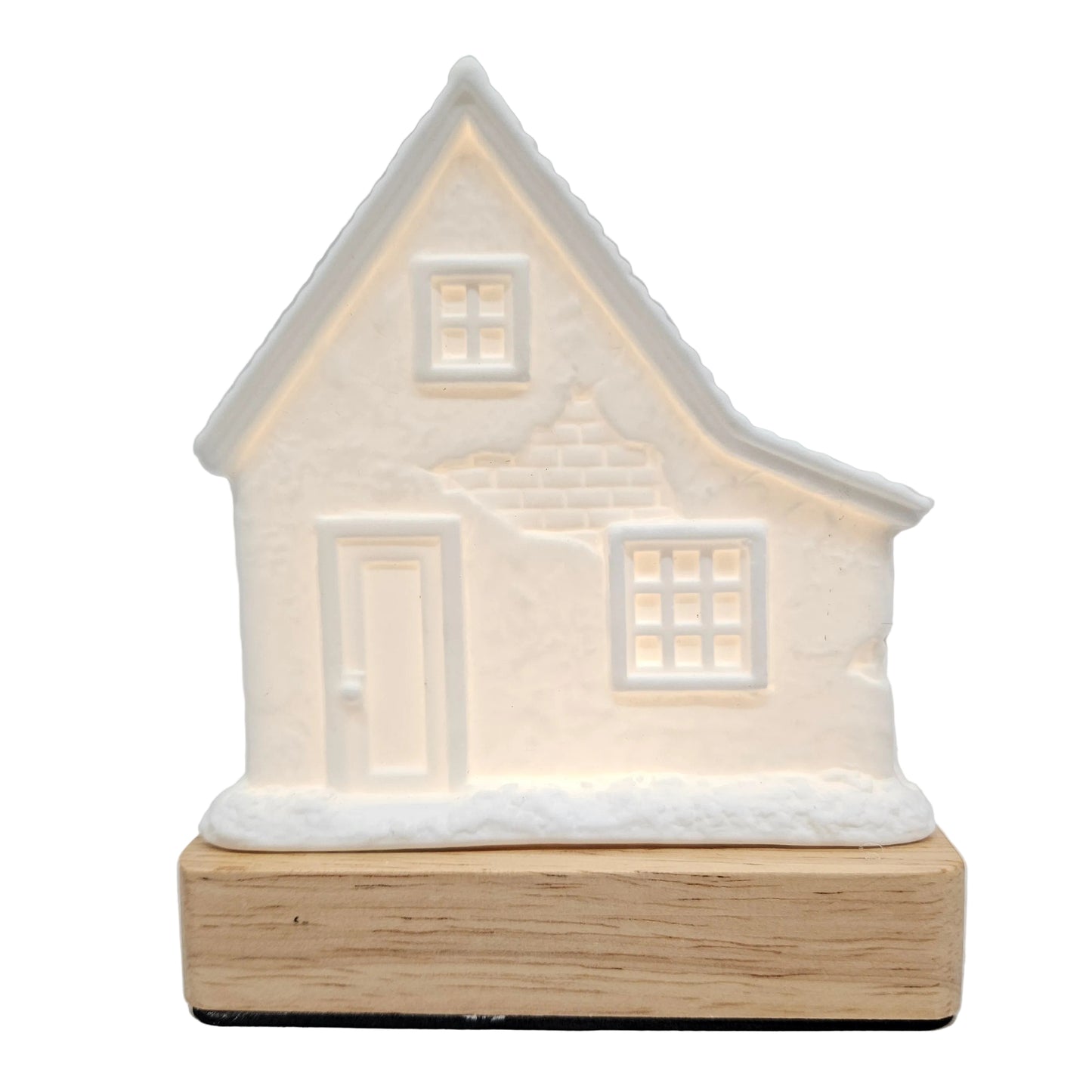 Ceramic Decoration Landscape Lighted Village House Style touch sensor & chargeable for Home/Office Decor