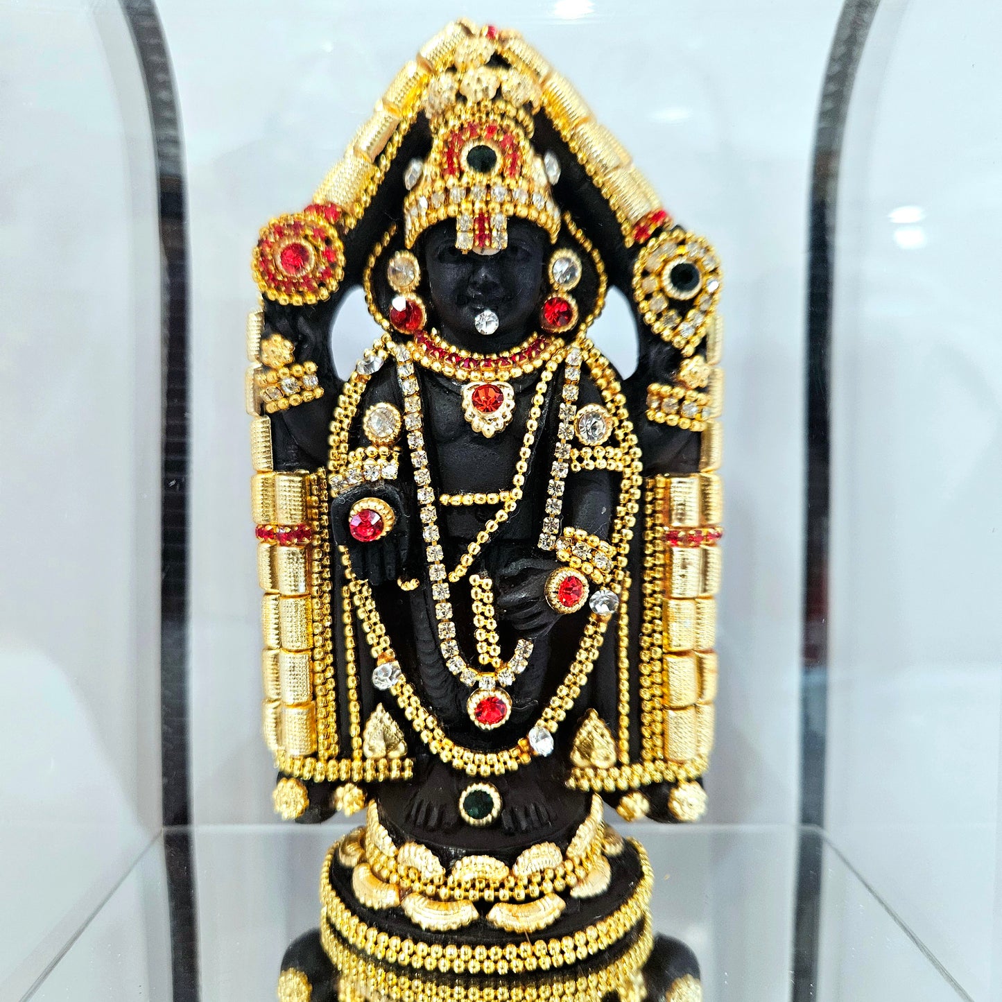 Lord Venkateswara tirupati Balaji 24 carat Gold Plated Cabin Idol for Pooja Room & Home Decor