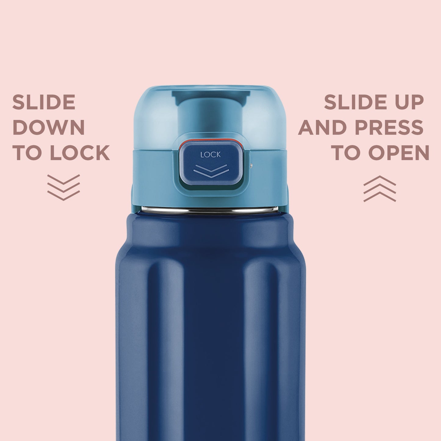 MILTON steel Taurus 900 ISI Certified Stainless Steel Water Bottle, Leak Proof, Rust Proof, Single walled,1 Yr Warranty, Ideal Sipper Water Bottle for School Kids Bottle,640ml