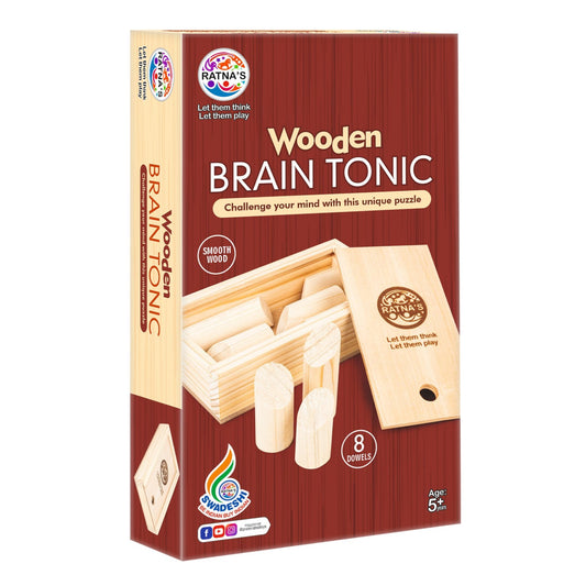 Ratna's Wooden Brain Tonic challenge your mind with this unique Puzzle