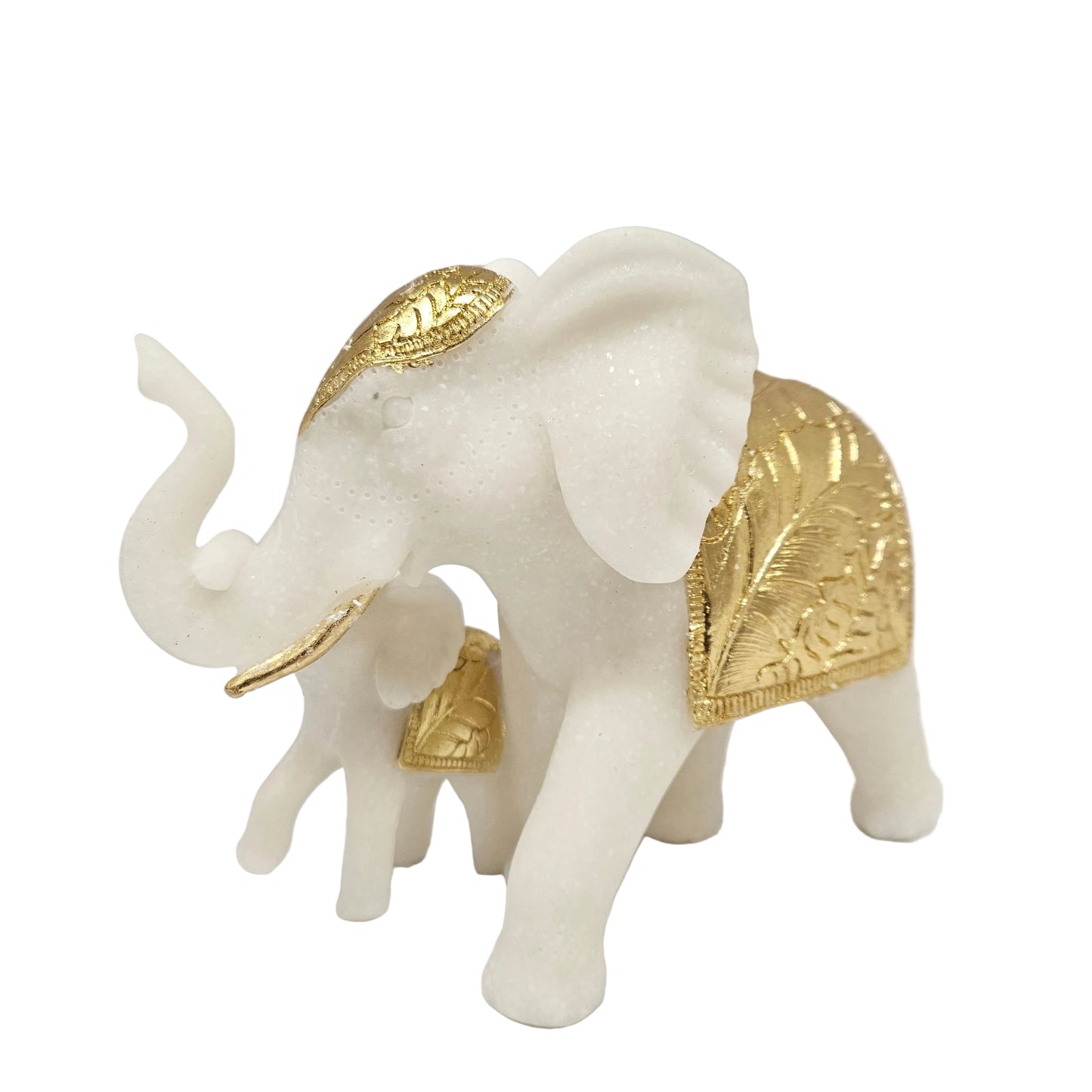 Handcrafted White Elephant Showpiece for Living Room, Office, Vastu, Good Luck, Housewarming, Ceremony, Home Decor