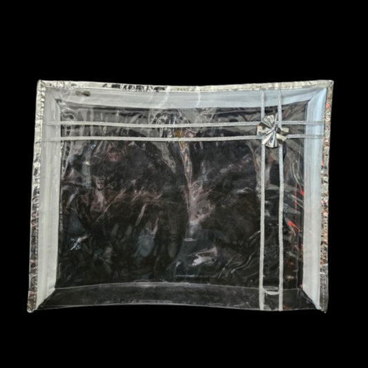 Transparent Zipper Saree storage bag