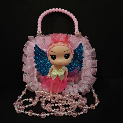 Cute Purse multi colour lighting sling bag for Girls Kids, Rainbow Glitter Sequin Crossbody Bag for Toddlers