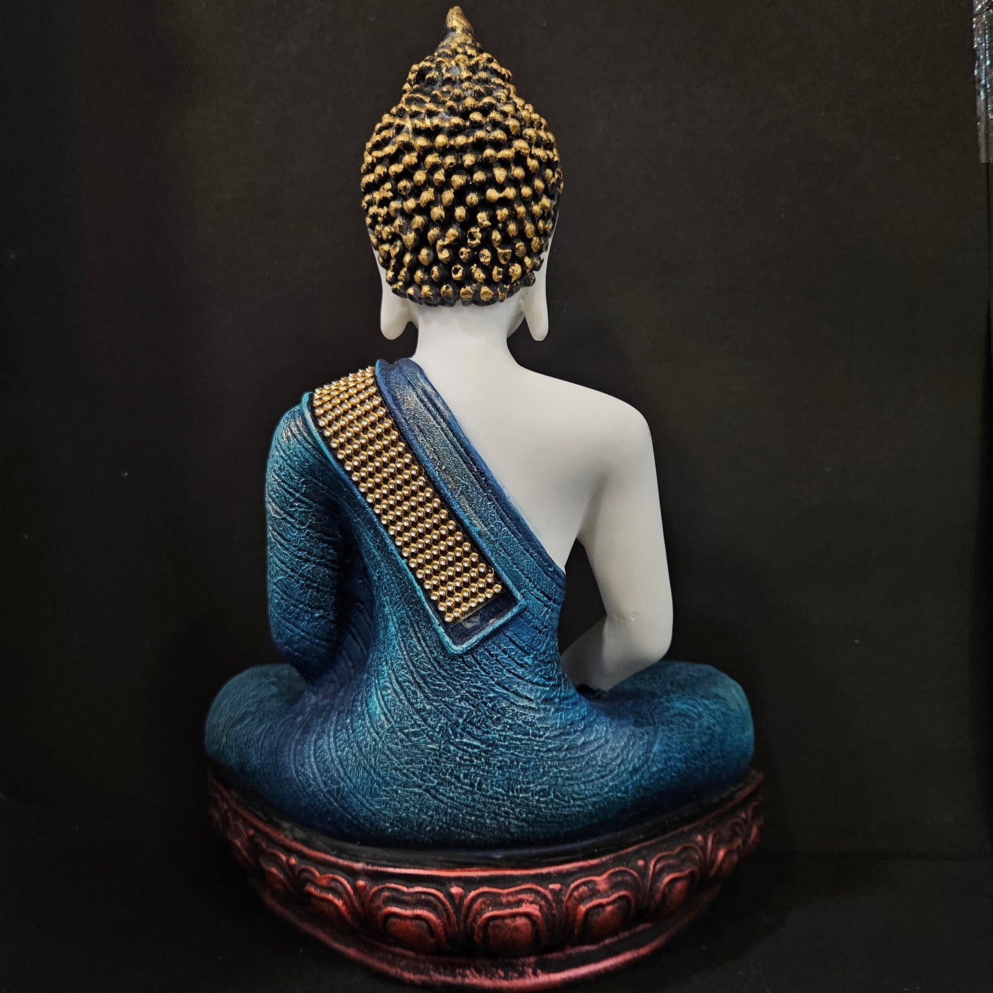 Lord Buddha with attractive stones designe sitting for home & Pooja room decor