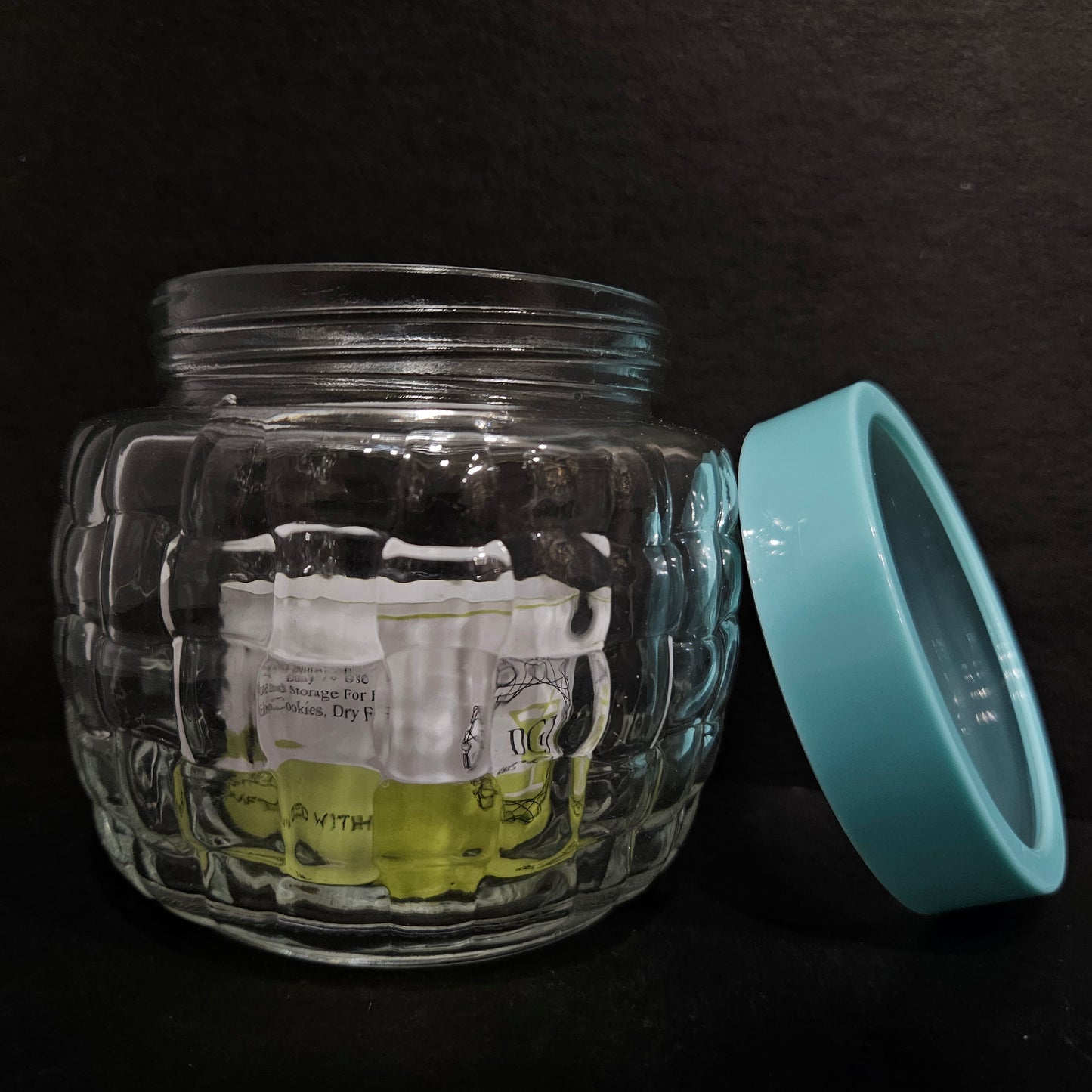 Innovica Storage glass jar crafted with perfection contain lid for Return gifts