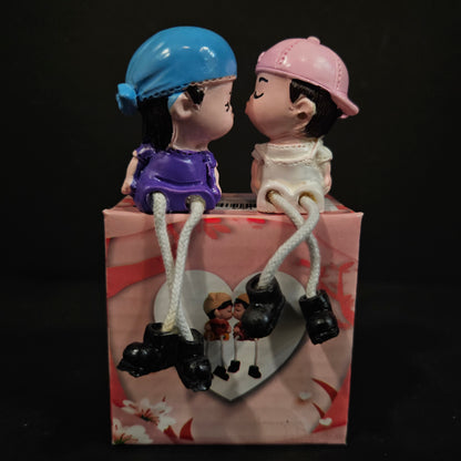 Decorative Miniature Romantic Love Kissing Couple Showpiece Decoration Items Birthday Wedding Gift for Husband Wife